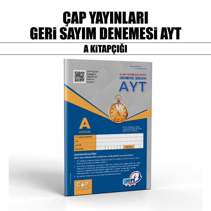 GERİ SAYIM ÇAP YAY YKS AYT DNM KLB 3-A - 26
